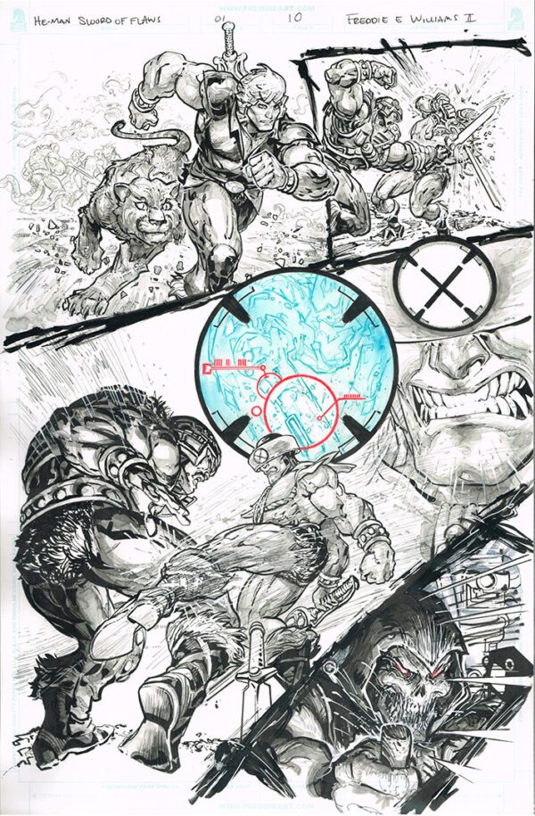 He-Man <br>Sword of Flaws <br>(Issue 01 Page 10)<br>11x17