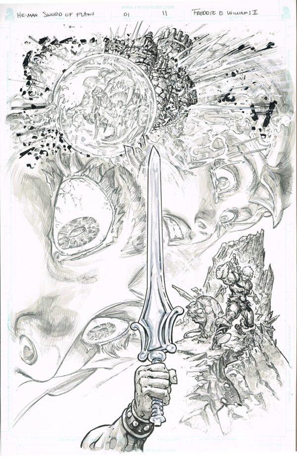 He-Man <br>Sword of Flaws <br>(Issue 01 Page 11)<br>11x17