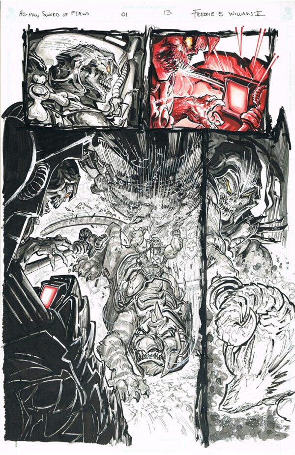 He-Man <br>Sword of Flaws <br>(Issue 01 Page 13)<br>11x17