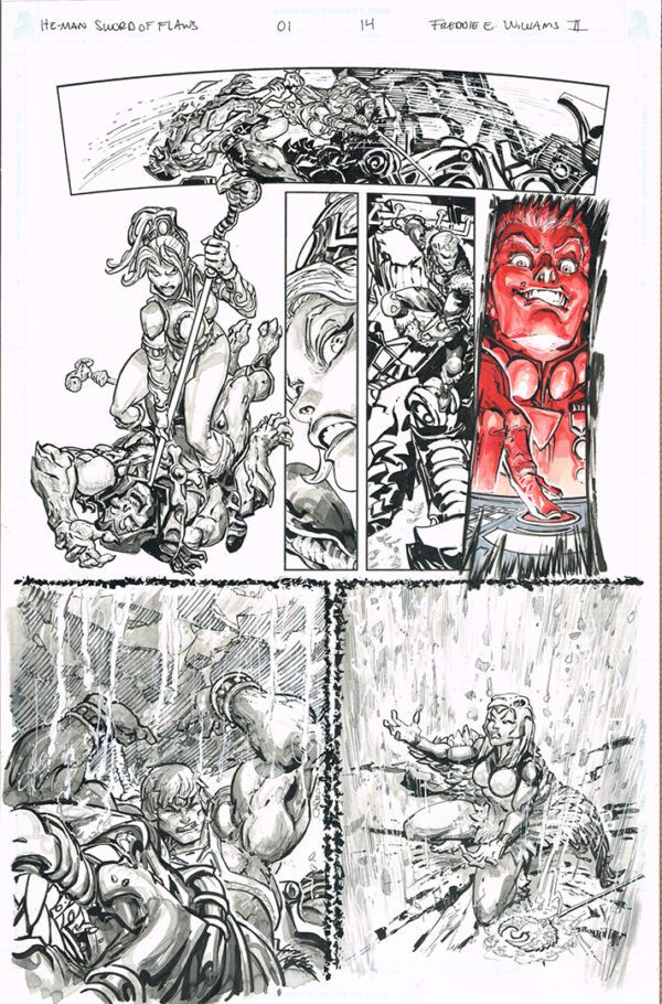 He-Man <br>Sword of Flaws <br>(Issue 01 Page 14)<br>11x17