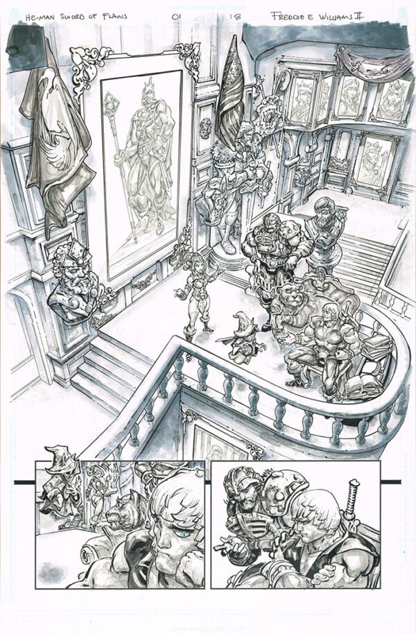 He-Man <br>Sword of Flaws <br>(Issue 01 Page 18)<br>11x17