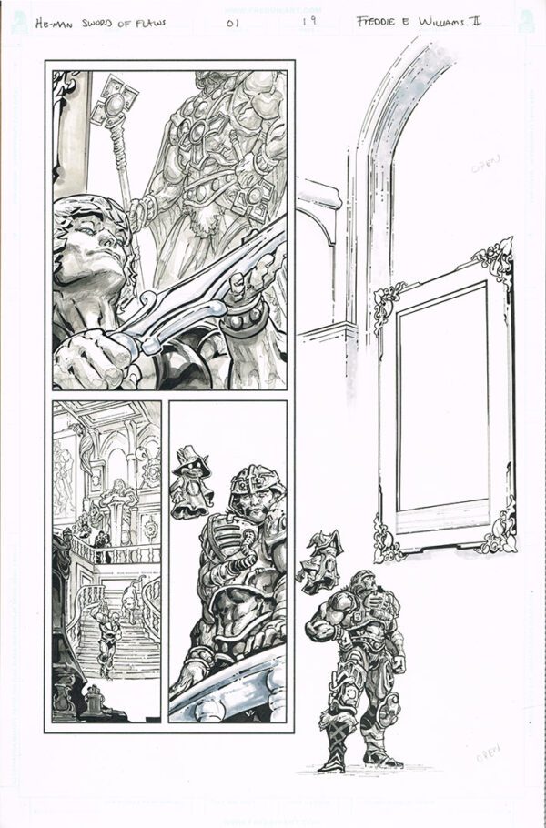 He-Man <br>Sword of Flaws <br>(Issue 01 Page 19)<br>11x17