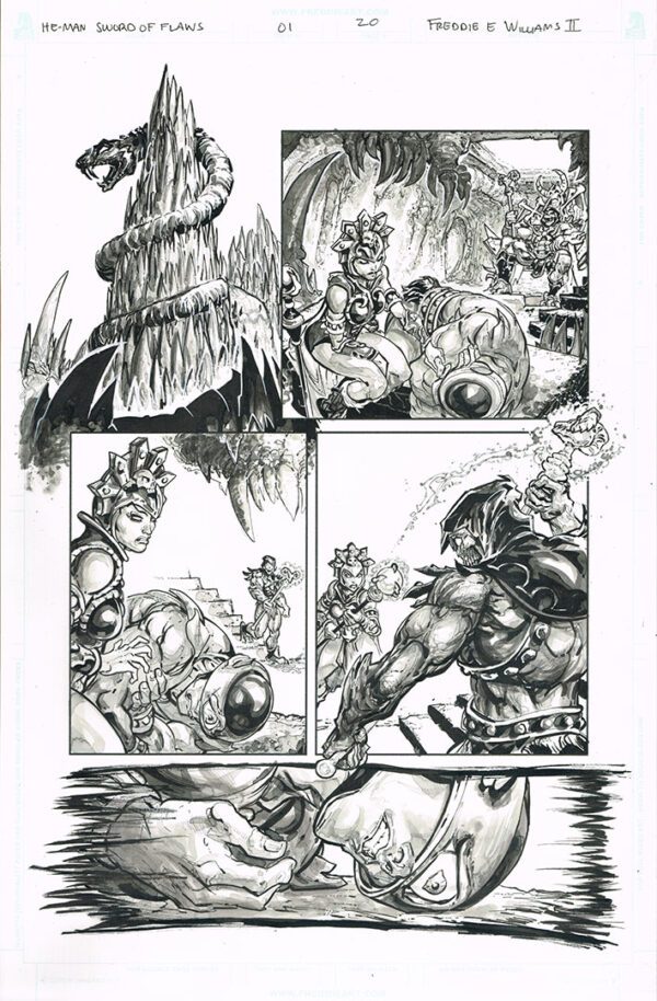 He-Man <br>Sword of Flaws <br>(Issue 01 Page 20)<br>11x17