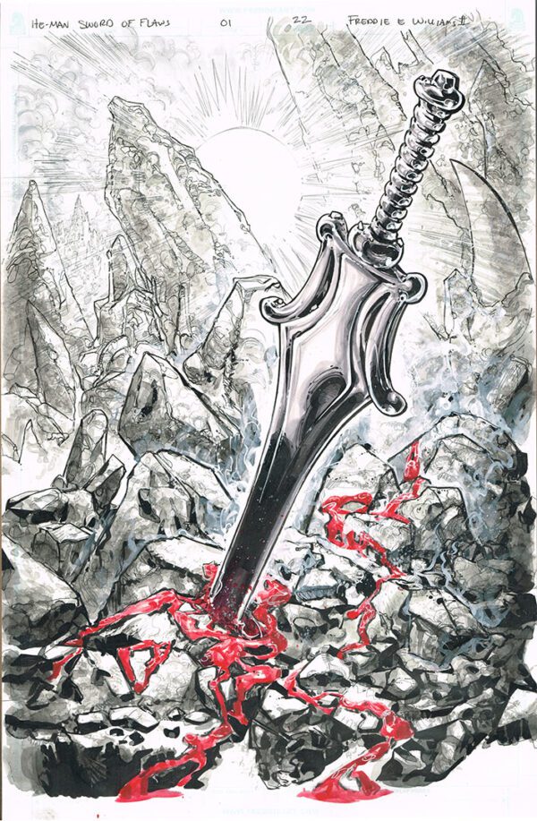 He-Man <br>Sword of Flaws <br>(Issue 01 Page 22)<br>11x17