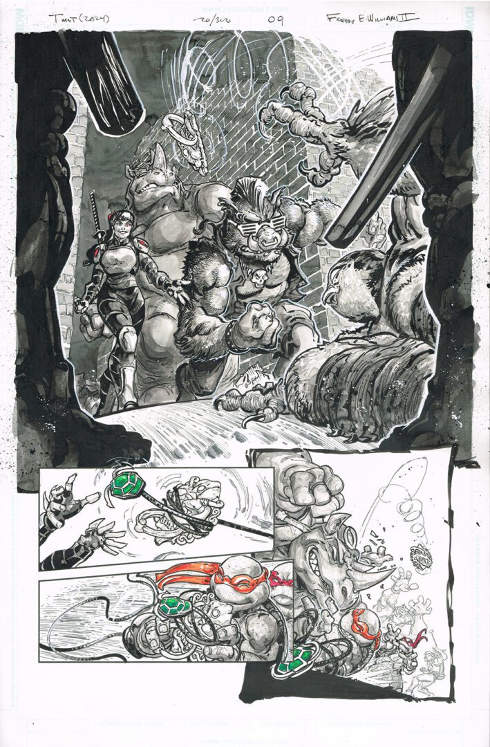 TMNT (2024)<br> (Issue 20/300, Pg 09)<br> 11 x 17