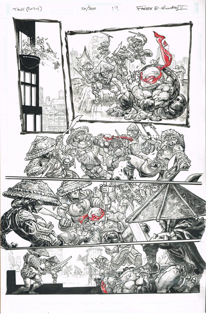 TMNT (2024)<br> (Issue 20/300, Pg 19)<br> 11 x 17