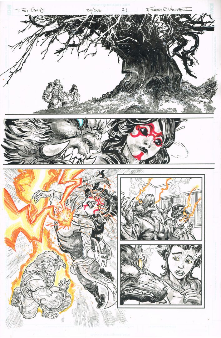 TMNT (2024)<br> (Issue 20/300, Pg 21)<br> 11 x 17