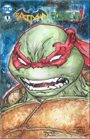 Raphael<br>Watercolor Sketch<br>Batman / TMNT V2<br>Blank
