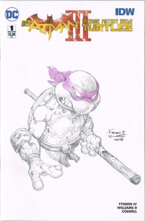 Mirage Donatello Bust Sketch<br>Limited Ed. Batman/TMNT V3<br>Blank