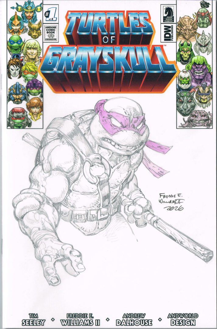 Donatello Bust sketch<br>Limited Ed. Turtles of Grayskull<br>Blank
