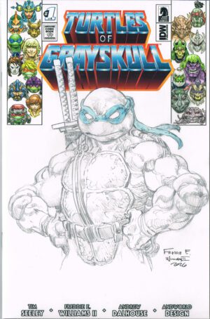 Leonardo Bust sketch<br>Limited Ed. Turtles of Grayskull<br>Blank