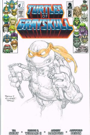 Michelangelo Bust sketch<br>Limited Ed. Turtles of Grayskull<br>Blank