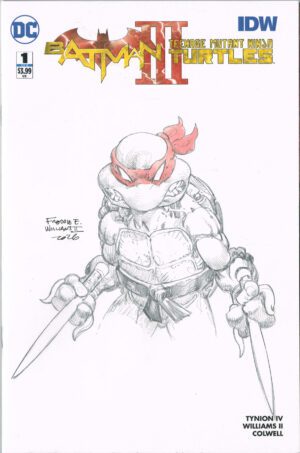 Mirage Raphael Bust Sketch<br>Limited Ed. Batman/TMNT V3<br>Blank