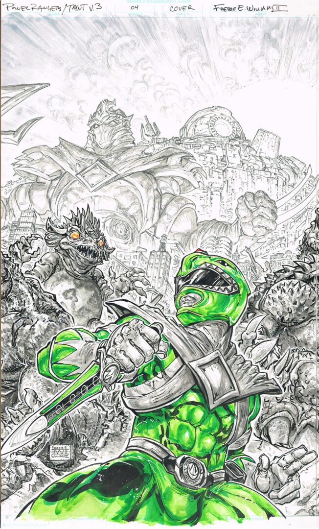 Power Rangers<br>TMNT v3<br>(Connecting Covers 1-5)<br>FIVE 11×17 boards - Image 5